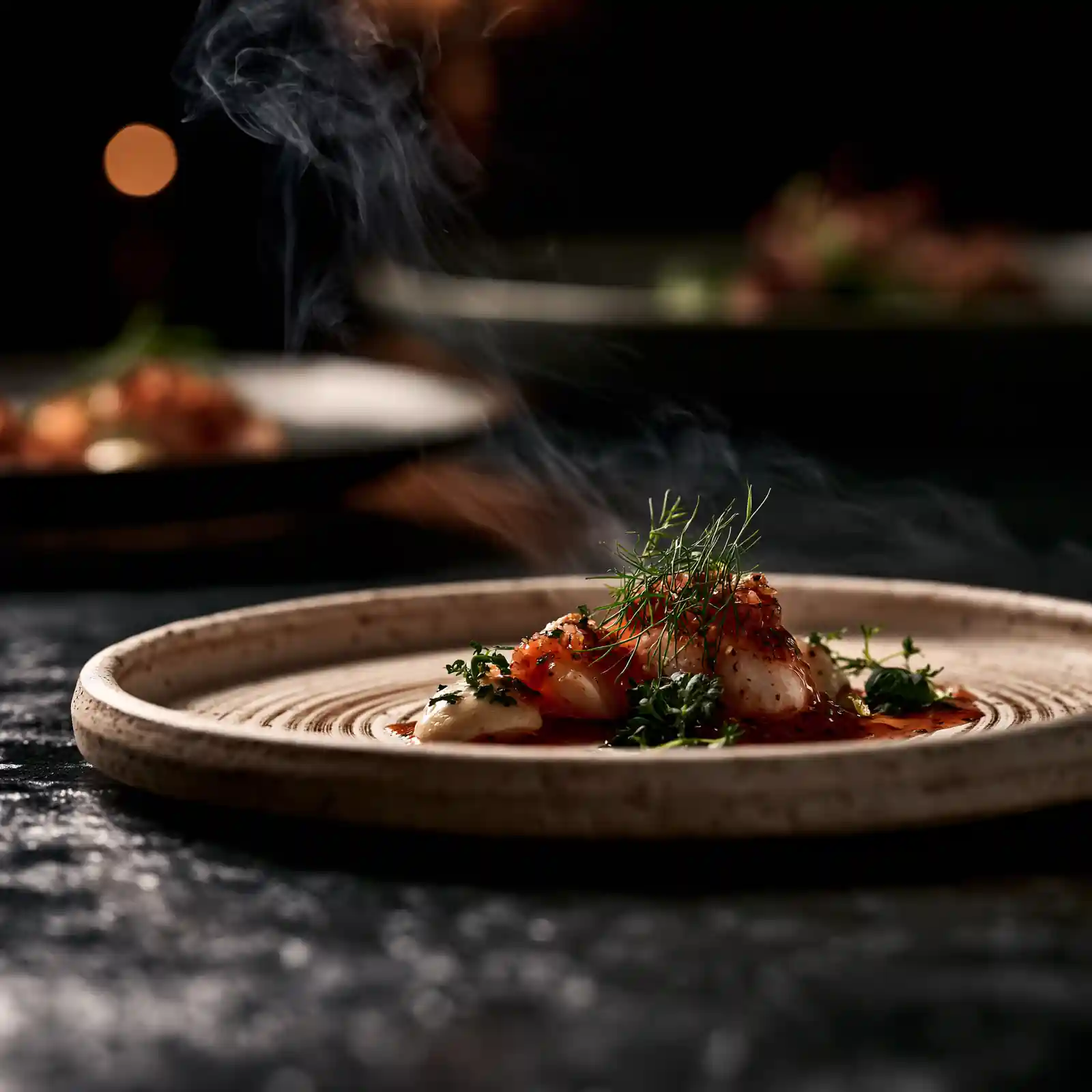 A plated fine-dining dish